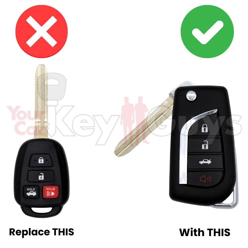 2012-2014 Toyota Camry 4B G Chip Flip Key Retrofit Upgrade HYQ12BDM