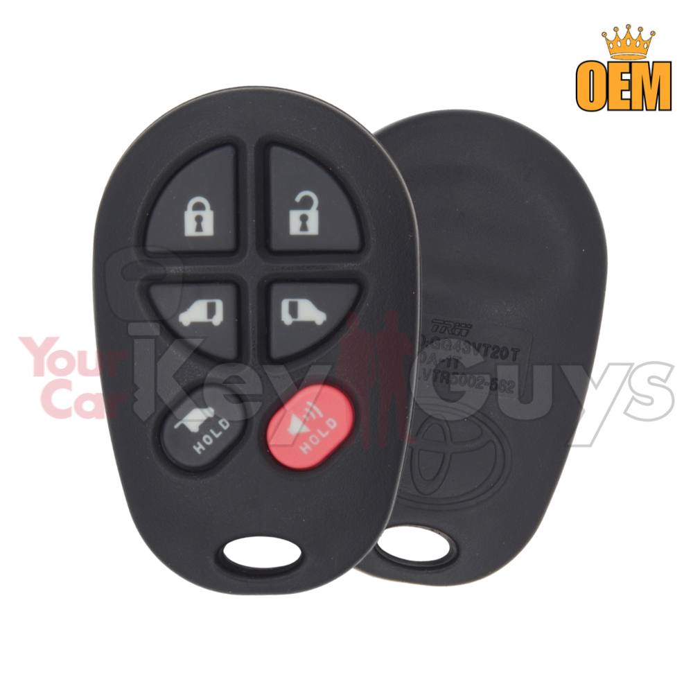 2004-2018 Toyota Sienna 6B Sliding Van Power Door Remote GQ43VT20T