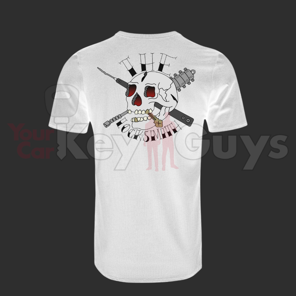 Your Car Key Guys White The Locksmith Tattoo Graphic T-Shirt