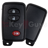 SHELL Replacement for 2009-2019 Toyota Smart Key 3B Black HYQ14ACX HYQ14AAB HYQ14AEM