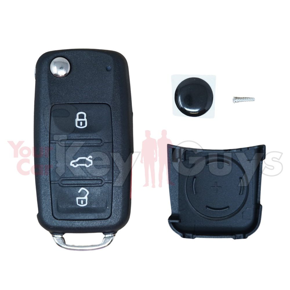 SHELL Replacement for 2011-2016 Volkswagen 4B Trunk Flip Key NBG010180T