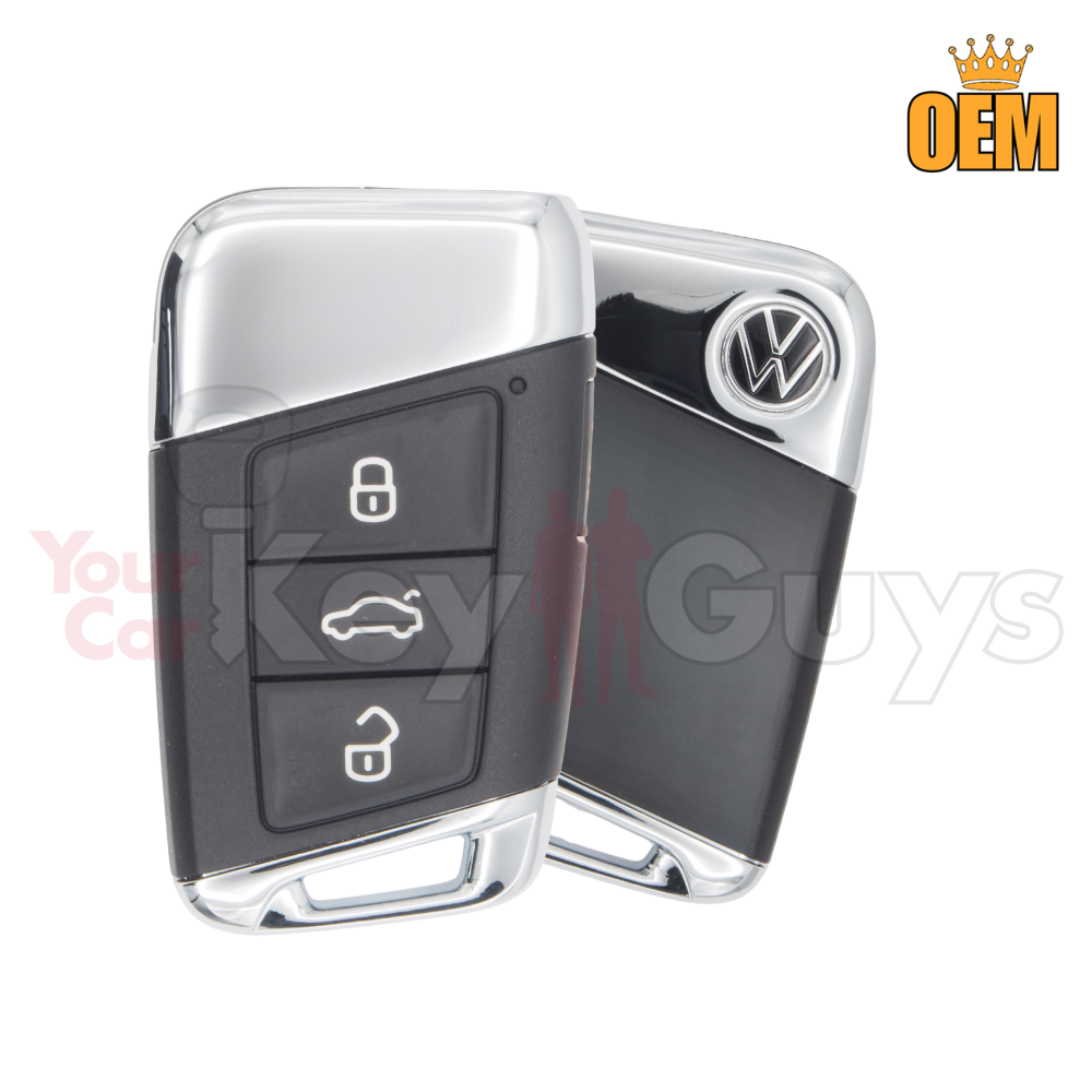 2018-2026 Volkswagen 4B Trunk Chrome Smart Key MQB 5C KR5FS14T – Your ...