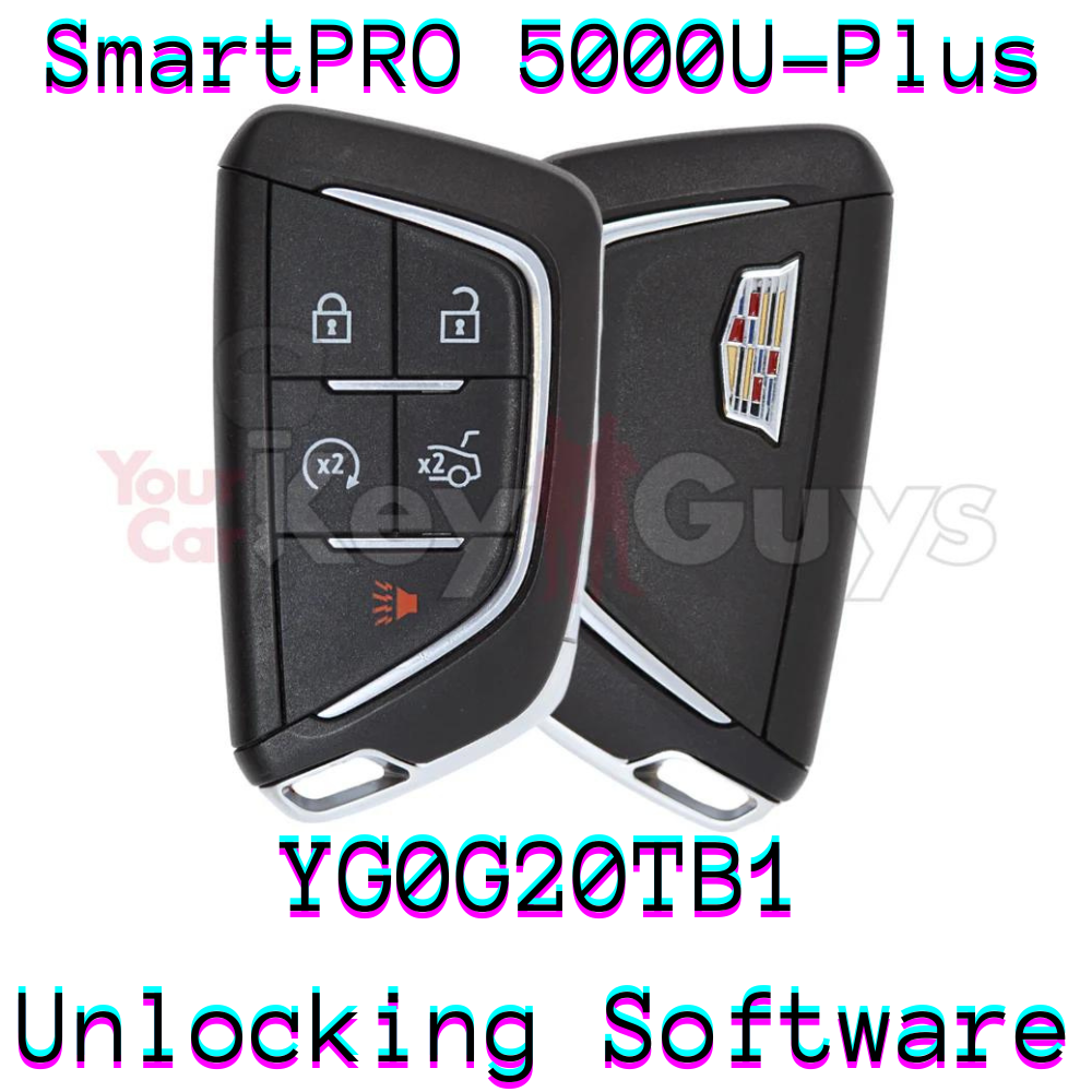 SmartPro 5000U Smart Key Unlocking Software Cadillac YG0G20TB1 5B Trunk