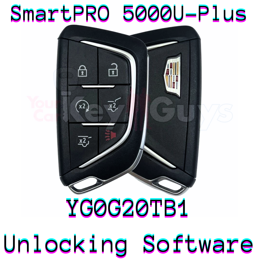 SmartPro 5000U Smart Key Unlocking Software Cadillac YG0G20TB1 6B Hatch