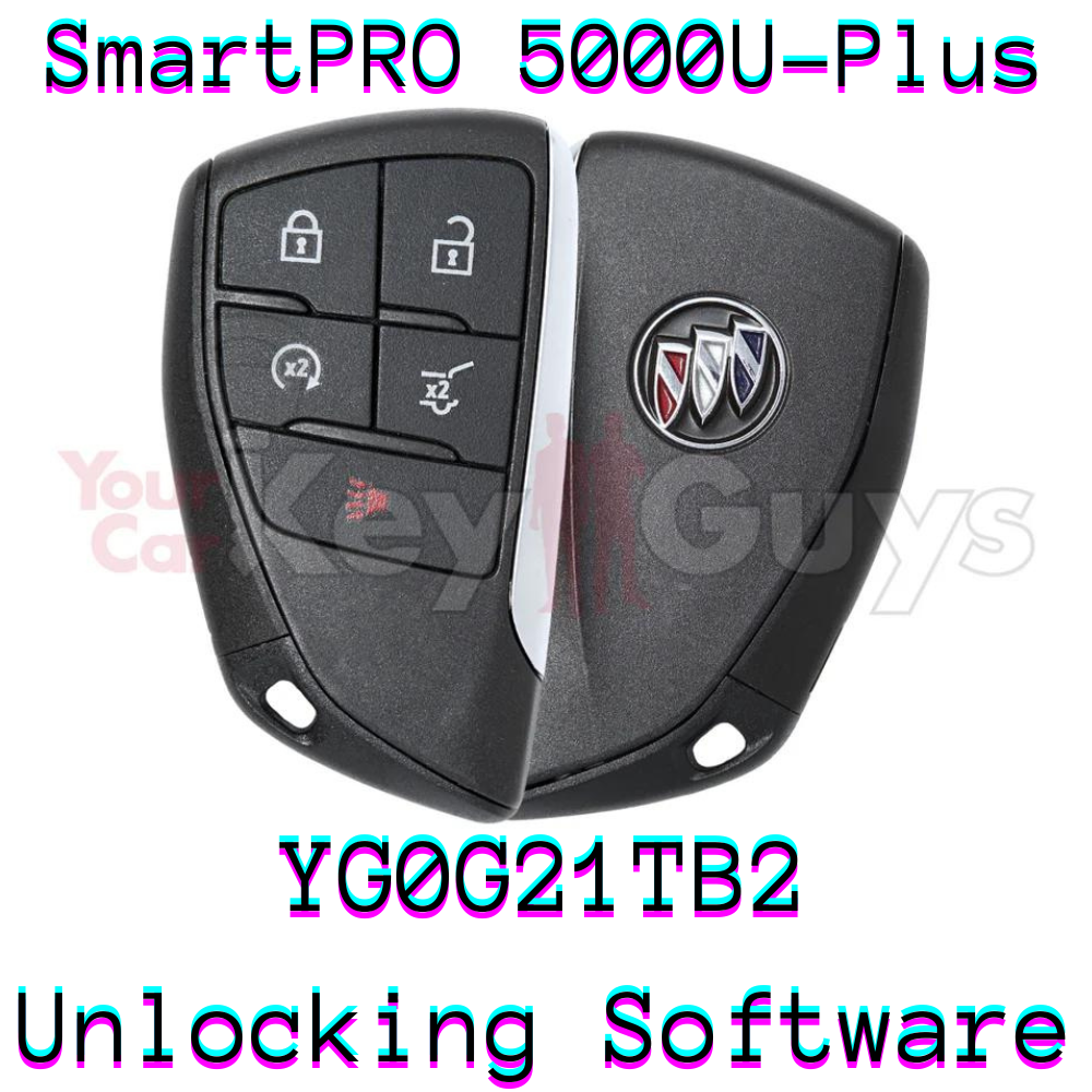 SmartPro 5000U Smart Key Unlocking Software Buick YG0G21TB2 5B Hatch