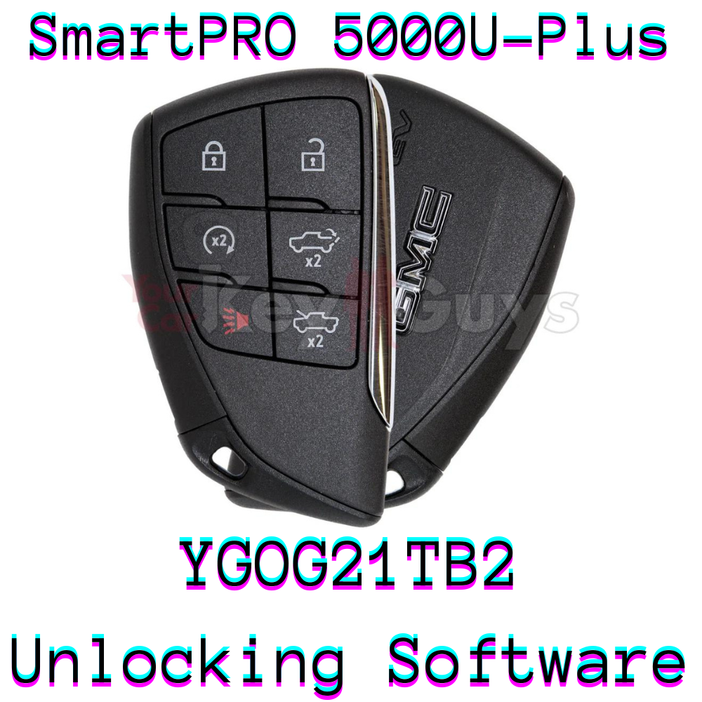 SmartPro 5000U Smart Key Unlocking Software GMC Hummer EV YG0G21TB2 6B