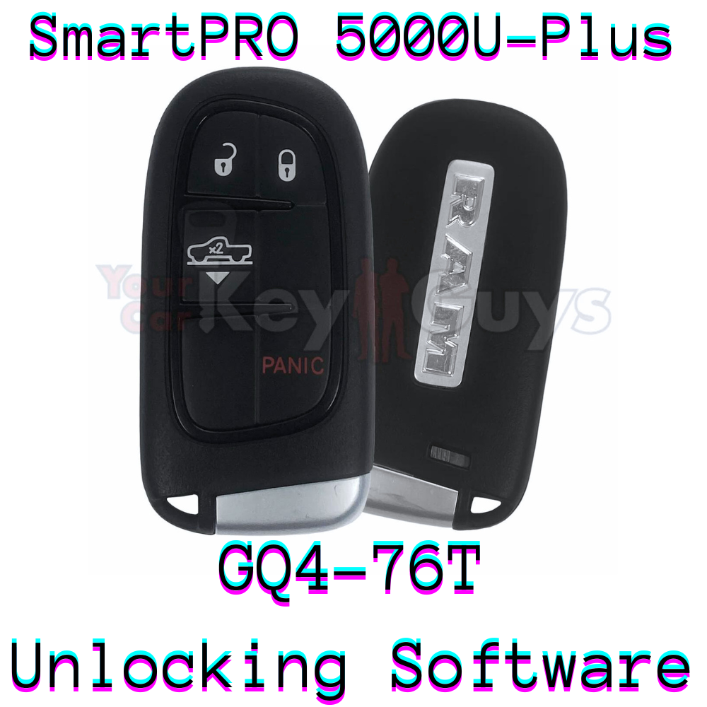 SmartPro 5000U Smart Key Unlocking Software RAM GQ4-54T