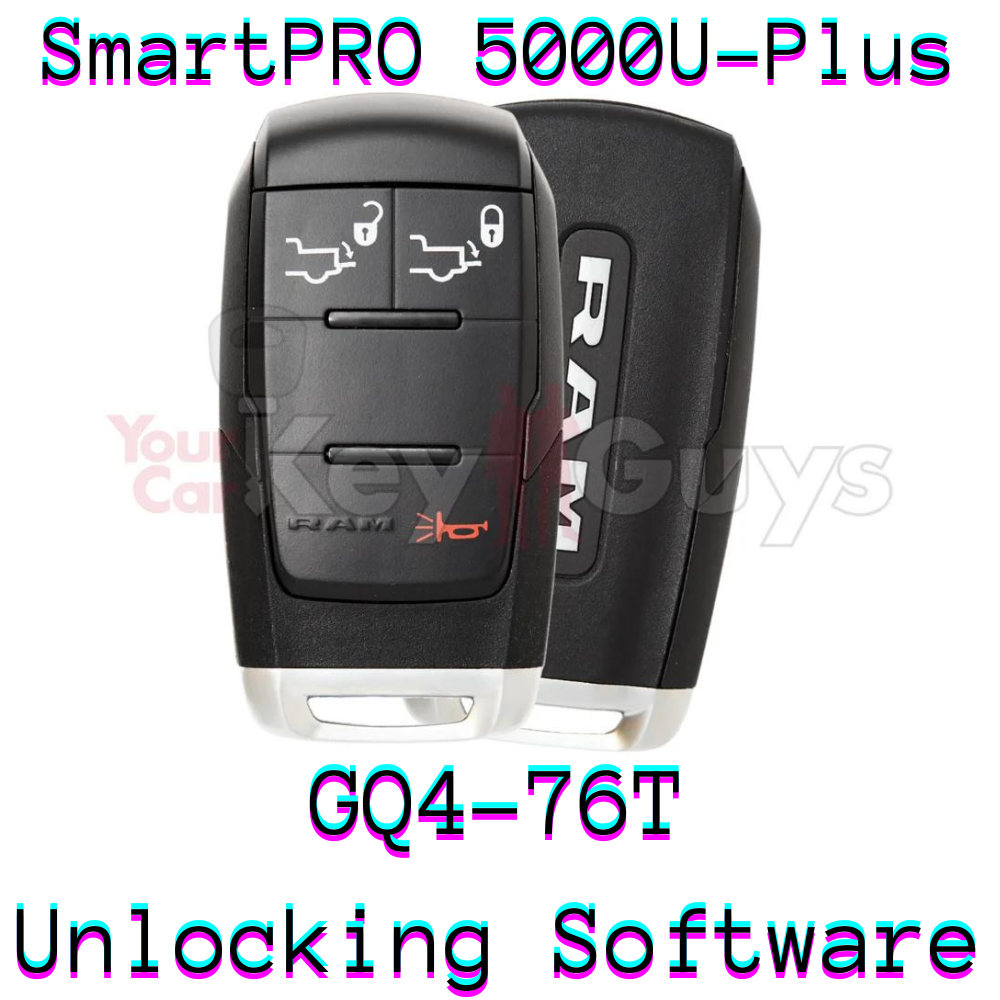 SmartPro 5000U Smart Key Unlocking Software RAM GQ4-76T