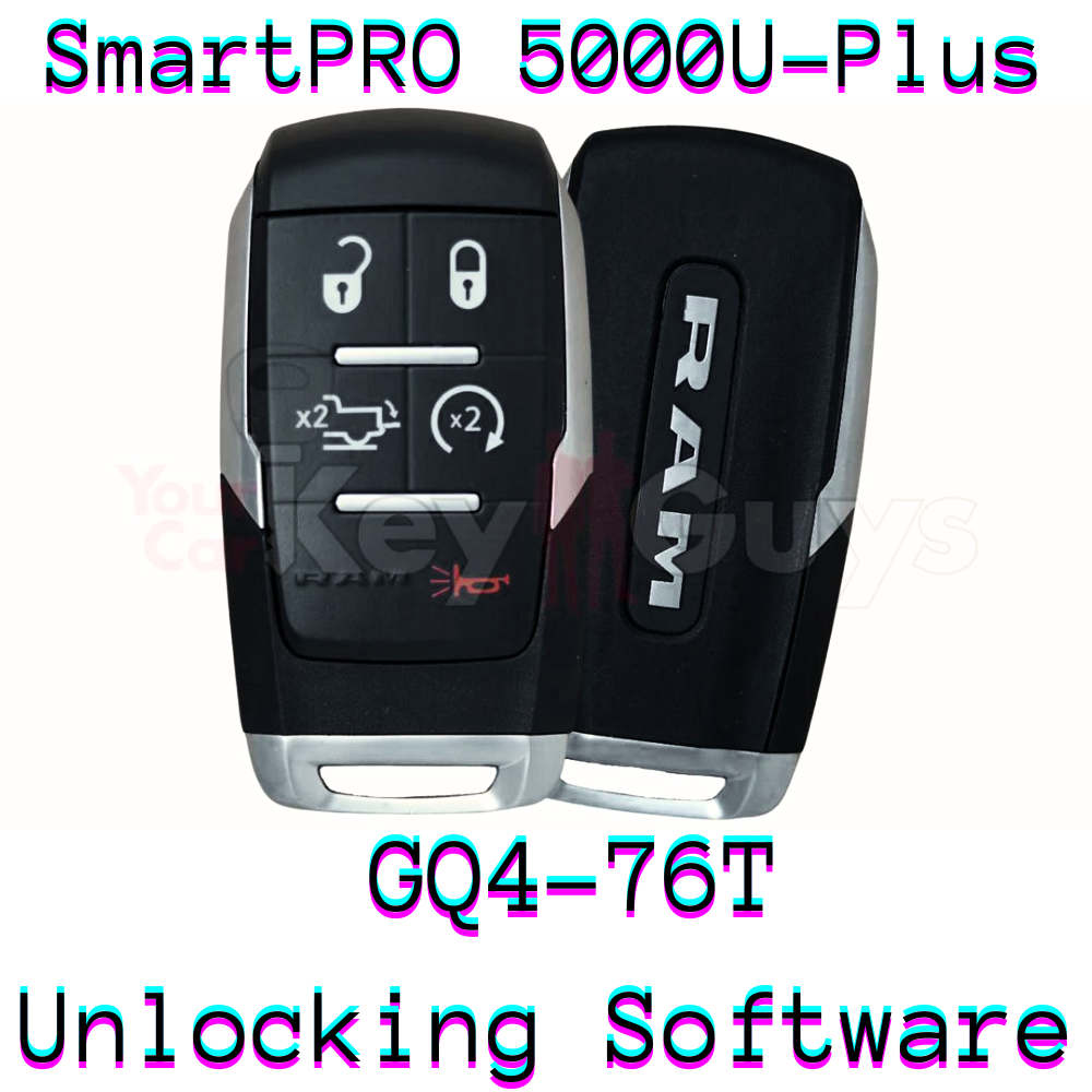 SmartPro 5000U Smart Key Unlocking Software RAM GQ4-76T