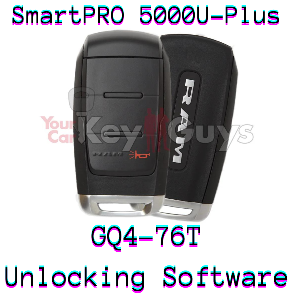 SmartPro 5000U Smart Key Unlocking Software RAM GQ4-76T