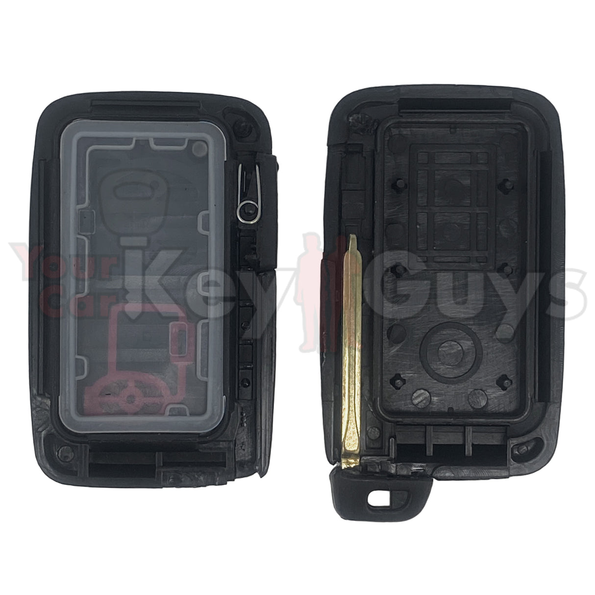 SHELL Replacement for 2009-2019 Toyota Smart Key 3B Black HYQ14ACX HYQ14AAB HYQ14AEM