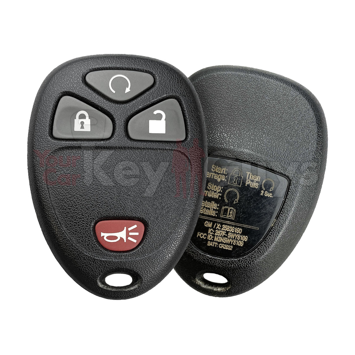 2007-2012 | Buick | Chevrolet | GMC | 4B Remote Start Keyless Entry M3N5WY8109