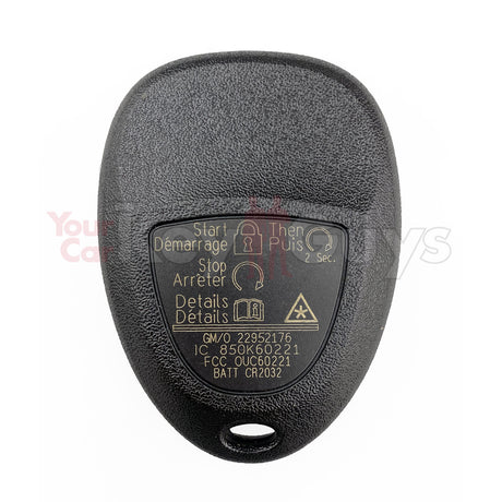 2006-2013 Buick | Cadillac | Chevrolet 5B Trunk Remote OUC60270 OUC60221